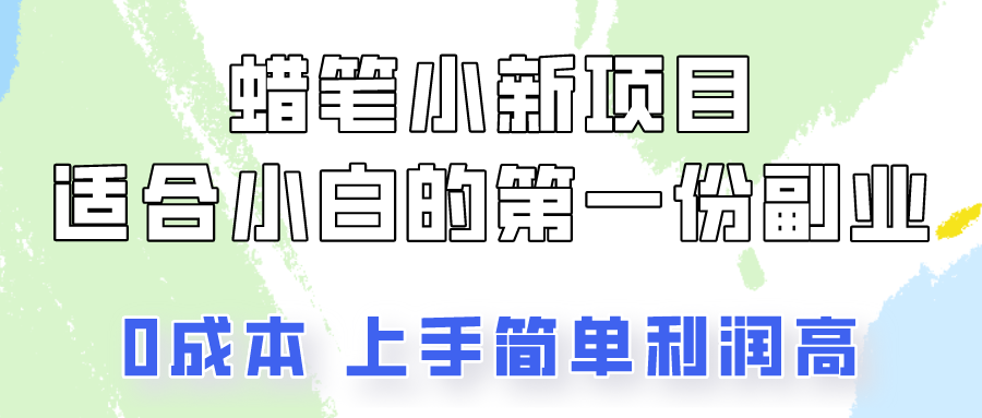 蜡笔小新项目拆解，0投入，0成本，小白一个月也能多赚3000+-黑鲨创业网