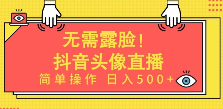 无需露脸，Ai头像直播项目，简单操作日入500+【揭秘】-黑鲨创业网