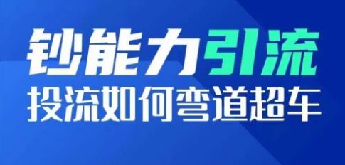 钞能力引流：投流如何弯道超车，投流系数及增长方法，创造爆款短视频-黑鲨创业网