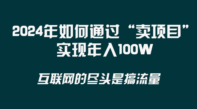 （8382期） 2024年如何通过“卖项目”实现年入100W-黑鲨创业网