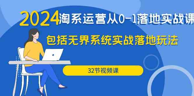 （9919期）2024·淘系运营从0-1落地实战课：包括无界系统实战落地玩法（32节）-黑鲨创业网