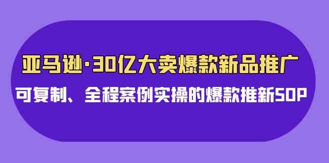 （9944期）亚马逊30亿·大卖爆款新品推广，可复制、全程案例实操的爆款推新SOP-黑鲨创业网