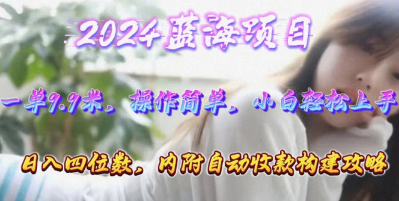 （10204期）年轻群体的蓝海市场，1单9.9元，操作简单，小白轻松上手，日入四位数-黑鲨创业网