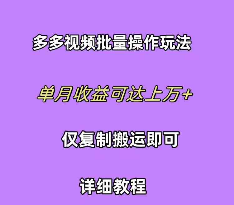 （10029期）拼多多视频带货快速过爆款选品教程 每天轻轻松松赚取三位数佣金 小白必…-黑鲨创业网