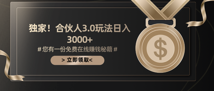 （10727期）游戏合伙人3.0，日入3000+，无限扩大的蓝海项目-黑鲨创业网