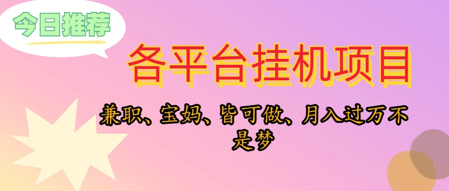 （10642期）靠挂机，在家躺平轻松月入过万，适合宝爸宝妈学生党，也欢迎工作室对接-黑鲨创业网