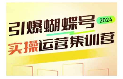 引爆蝴蝶号实操运营，助力你深度掌握蝴蝶号运营，实现高效实操，开启流量变现之路-黑鲨创业网