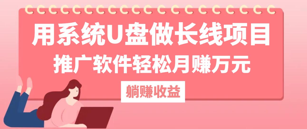 用系统U盘做长线项目，推广软件轻松月赚万元-黑鲨创业网