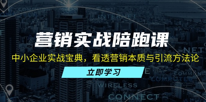 营销实战陪跑课：中小企业实战宝典，看透营销本质与引流方法论-黑鲨创业网