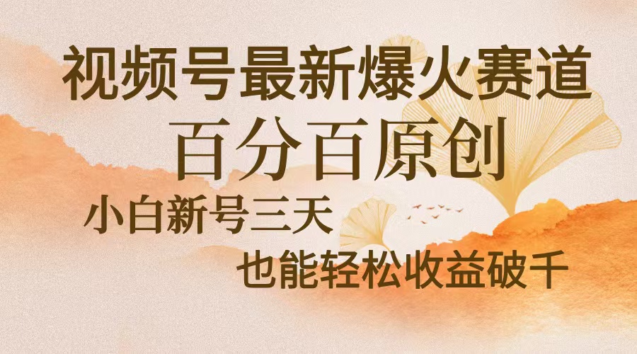 视频号最新爆火赛道，中老年粉深信不疑，百分百原创，新号三天收益轻松…-黑鲨创业网