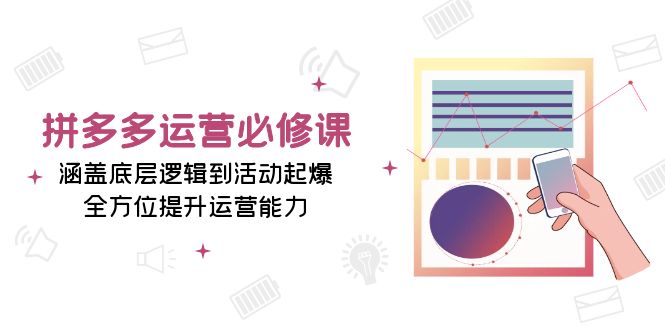 拼多多运营必修课：涵盖底层逻辑到活动起爆，全方位提升运营能力-黑鲨创业网