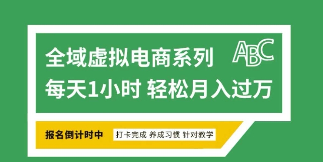 全域虚拟电商变现系列，通过平台出售虚拟电商产品从而获利-黑鲨创业网