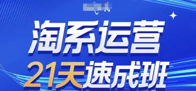 淘系运营21天速成班(更新24年11月)，0基础轻松搞定淘系运营，不做假把式-黑鲨创业网