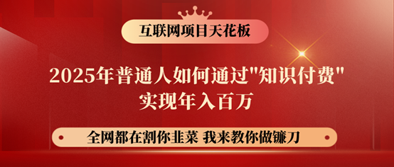 镰刀训练营超级IP合伙人，25年普通人如何通过“知识付费”年入百万！-黑鲨创业网