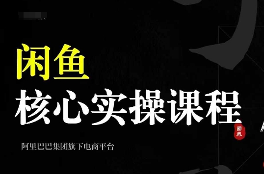 2024闲鱼核心实操课程，从养号、选品、发布、销售，教你做一个出单的闲鱼号-黑鲨创业网