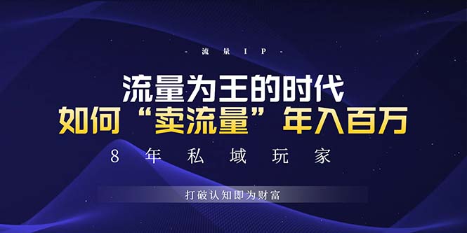 未来如何通过“卖流量”年入百万，跨越一切周期绝对蓝海项目-黑鲨创业网